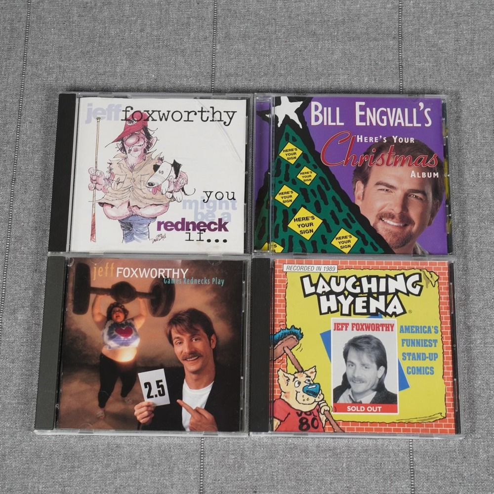Jeff Foxworthy & Bill Engvall 4 Comedy CD Lot You Might Be A Redneck If